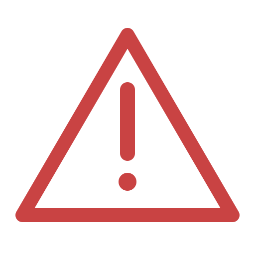 Emergency warning triangle icon